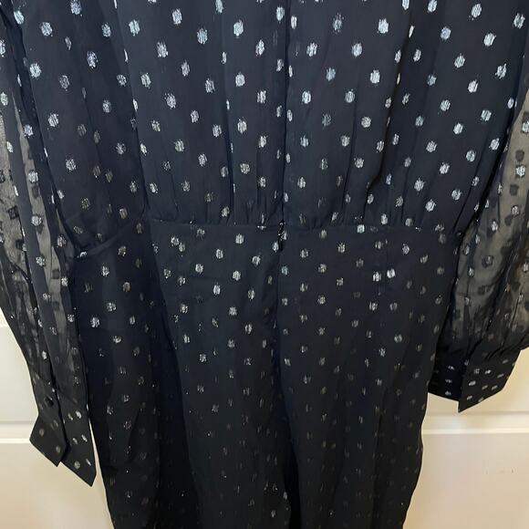 NWT Walter Baker Emory Jumpsuit - Women S - Black and Silver - Picture 9 of 10